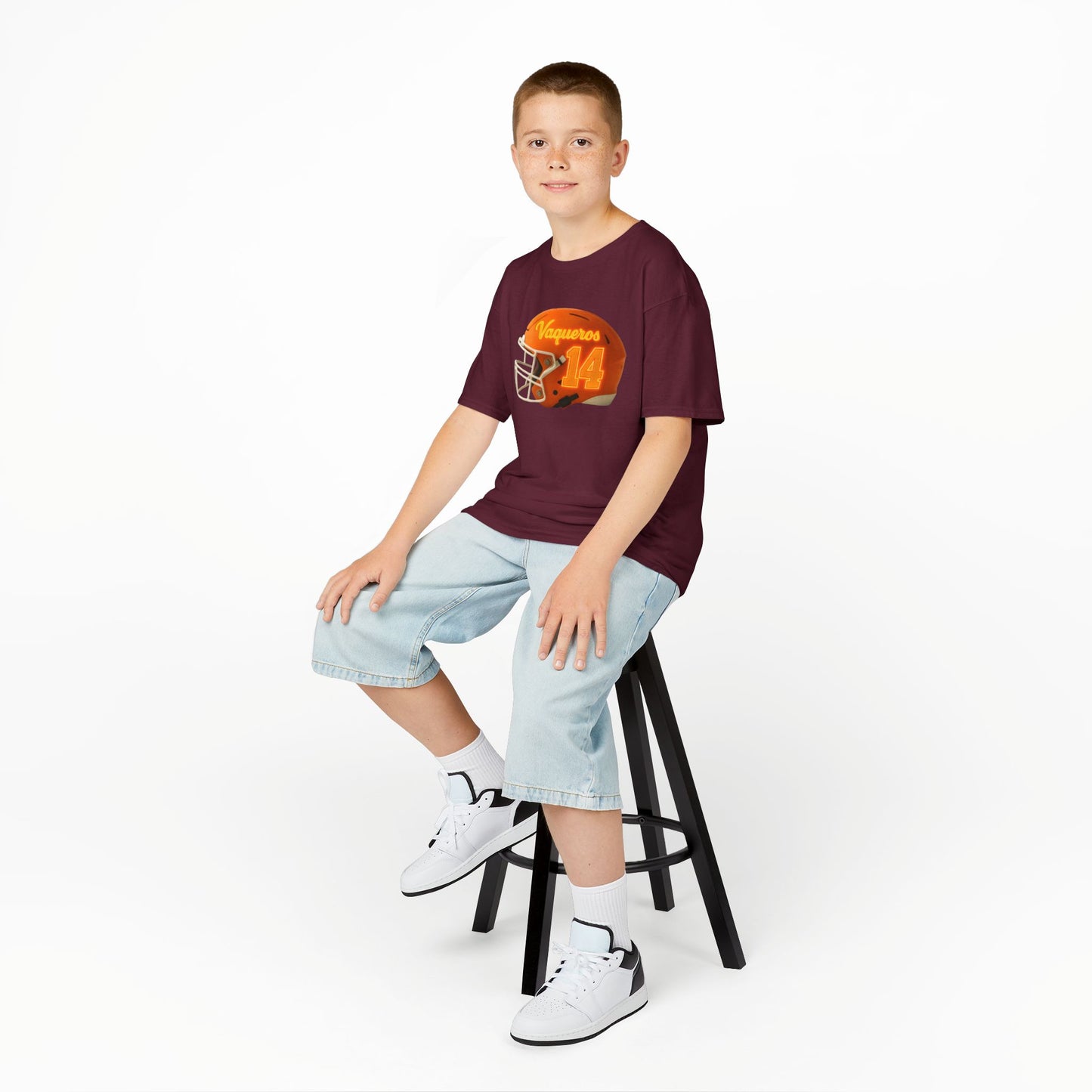 #14 UTRGV Football Helmet Kids Unisex