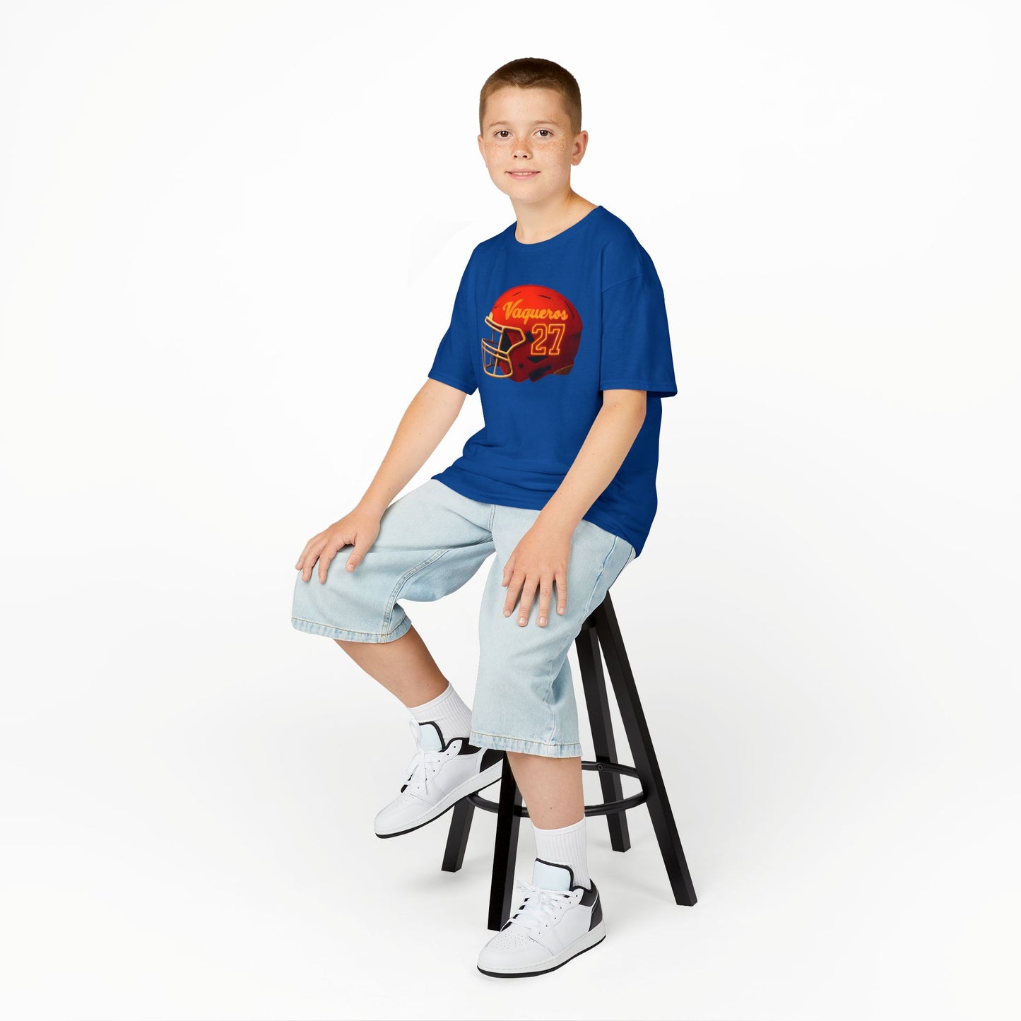 #27 UTRGV Football Helmet Kids Unisex