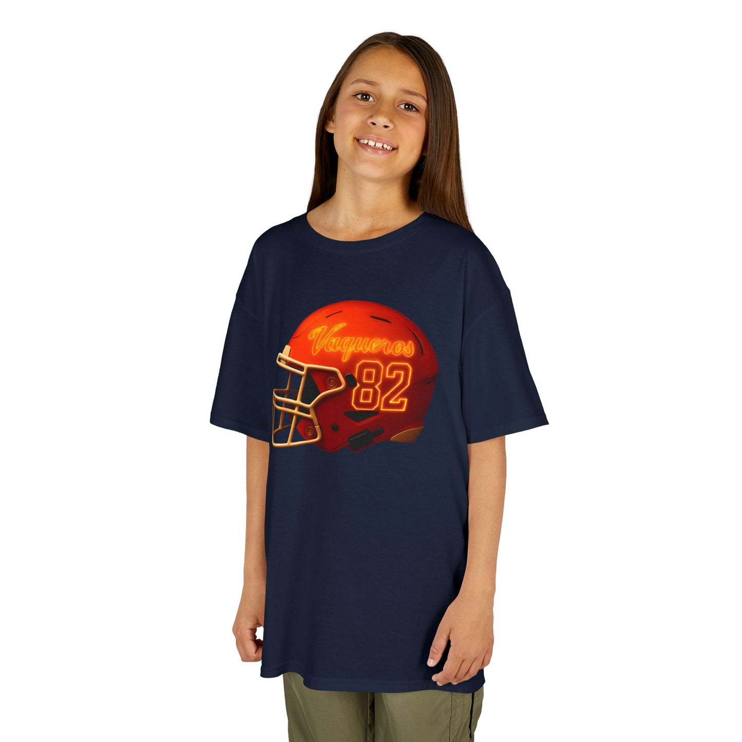 #82 UTRGV Football Helmet Kids Unisex