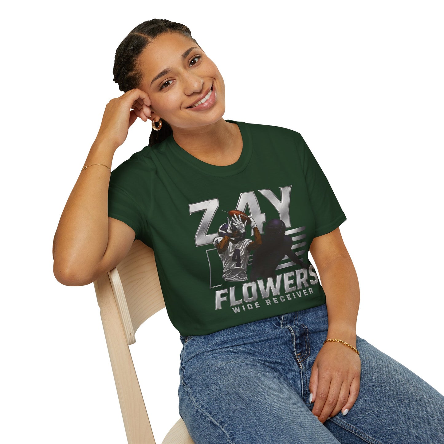 Baltimore Ravens Zay Flowers Unisex
