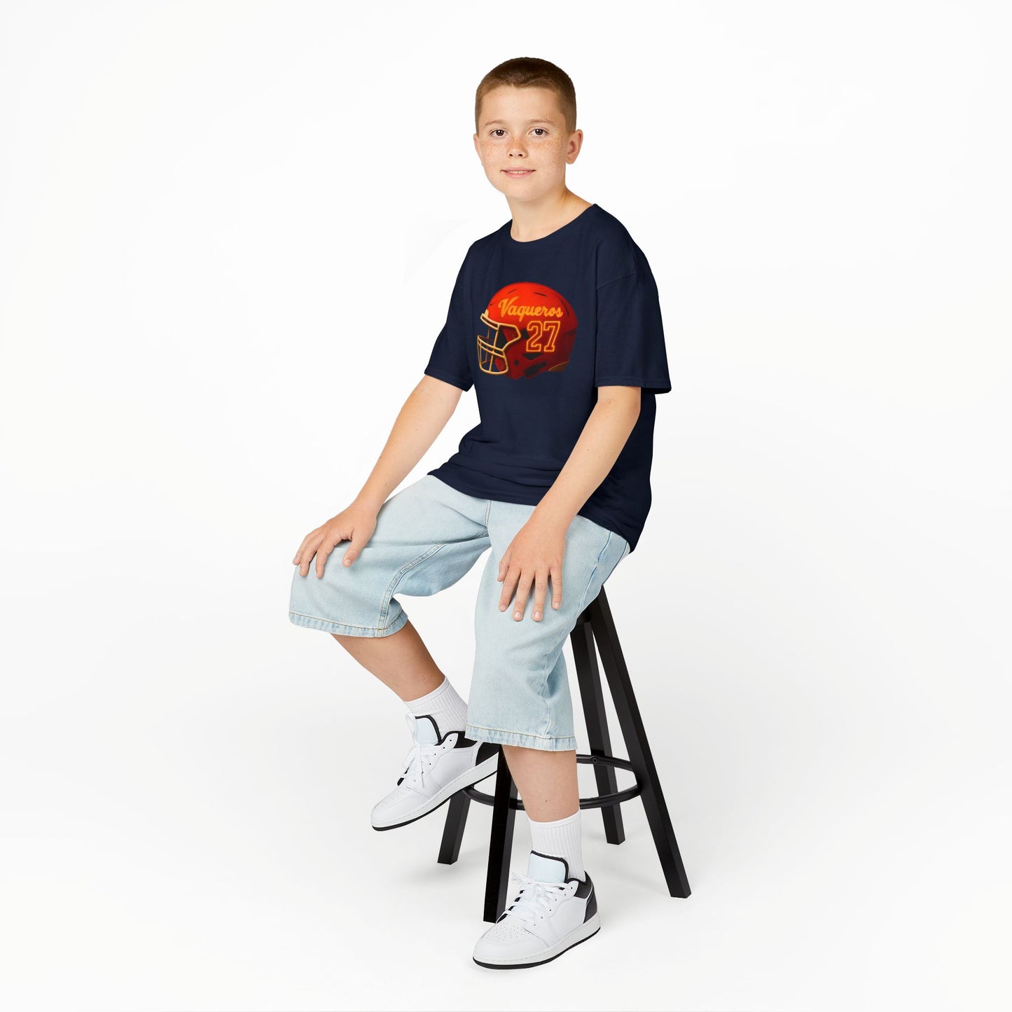 #27 UTRGV Football Helmet Kids Unisex