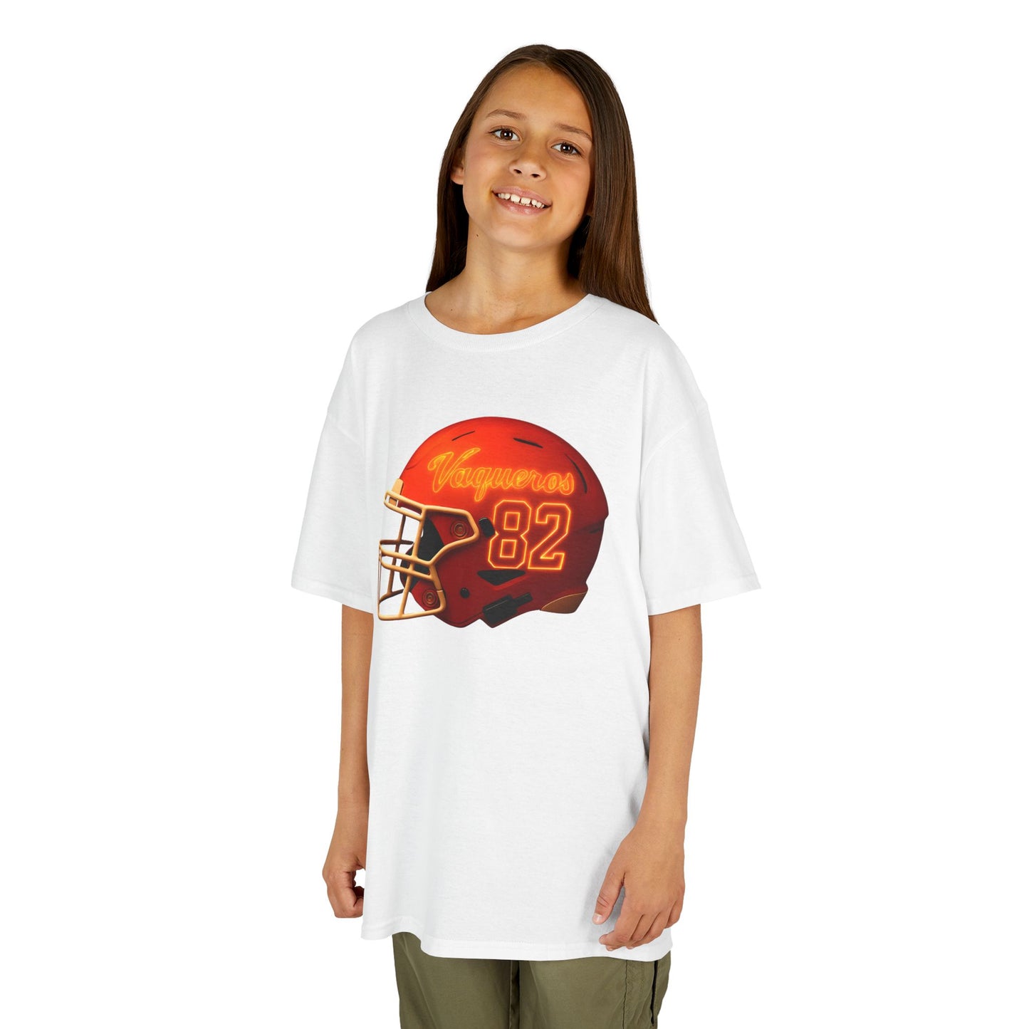 #82 UTRGV Football Helmet Kids Unisex