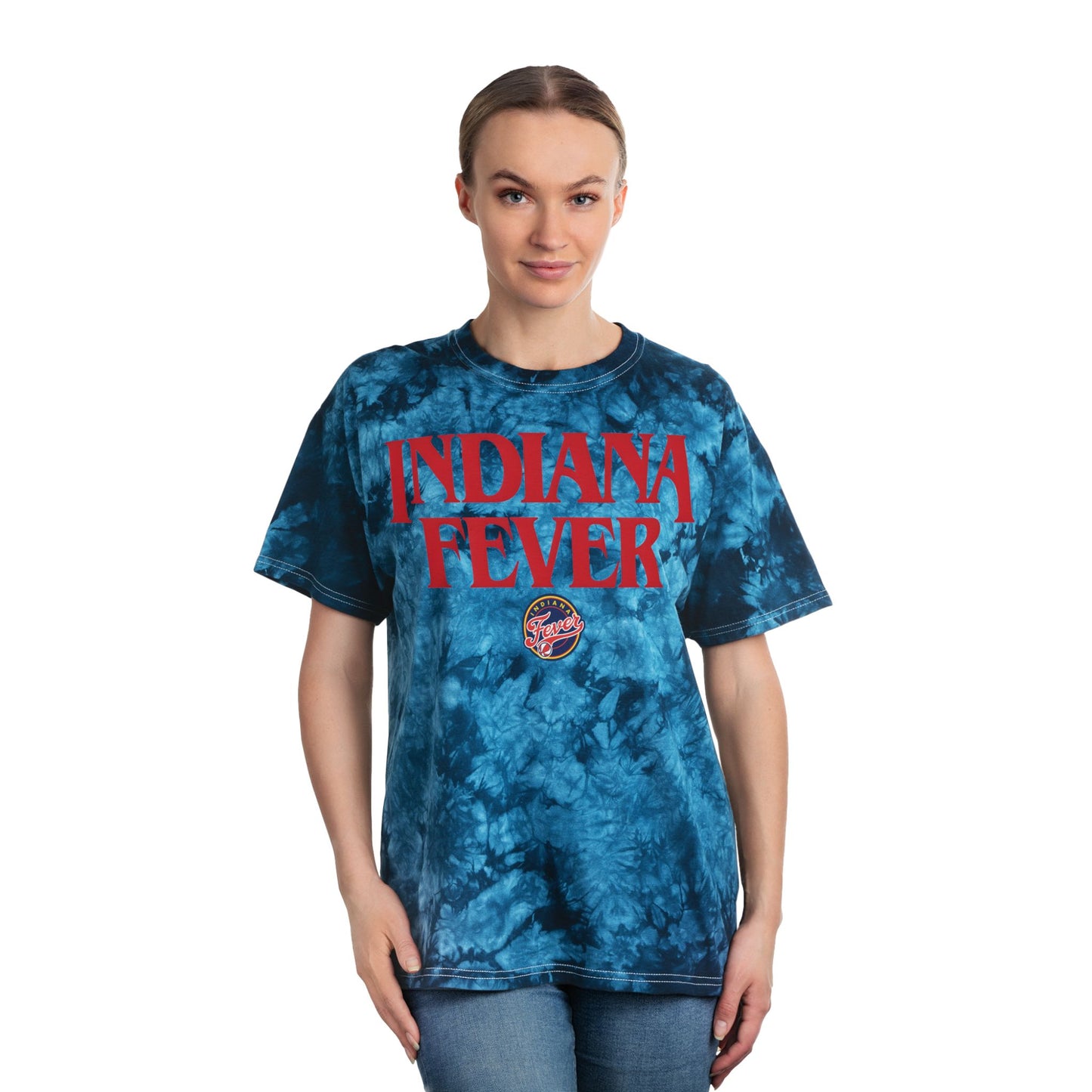 Front & Back Sophie Cunningham Indiana Fever Stranger Things Unisex Tie-Dye Tee