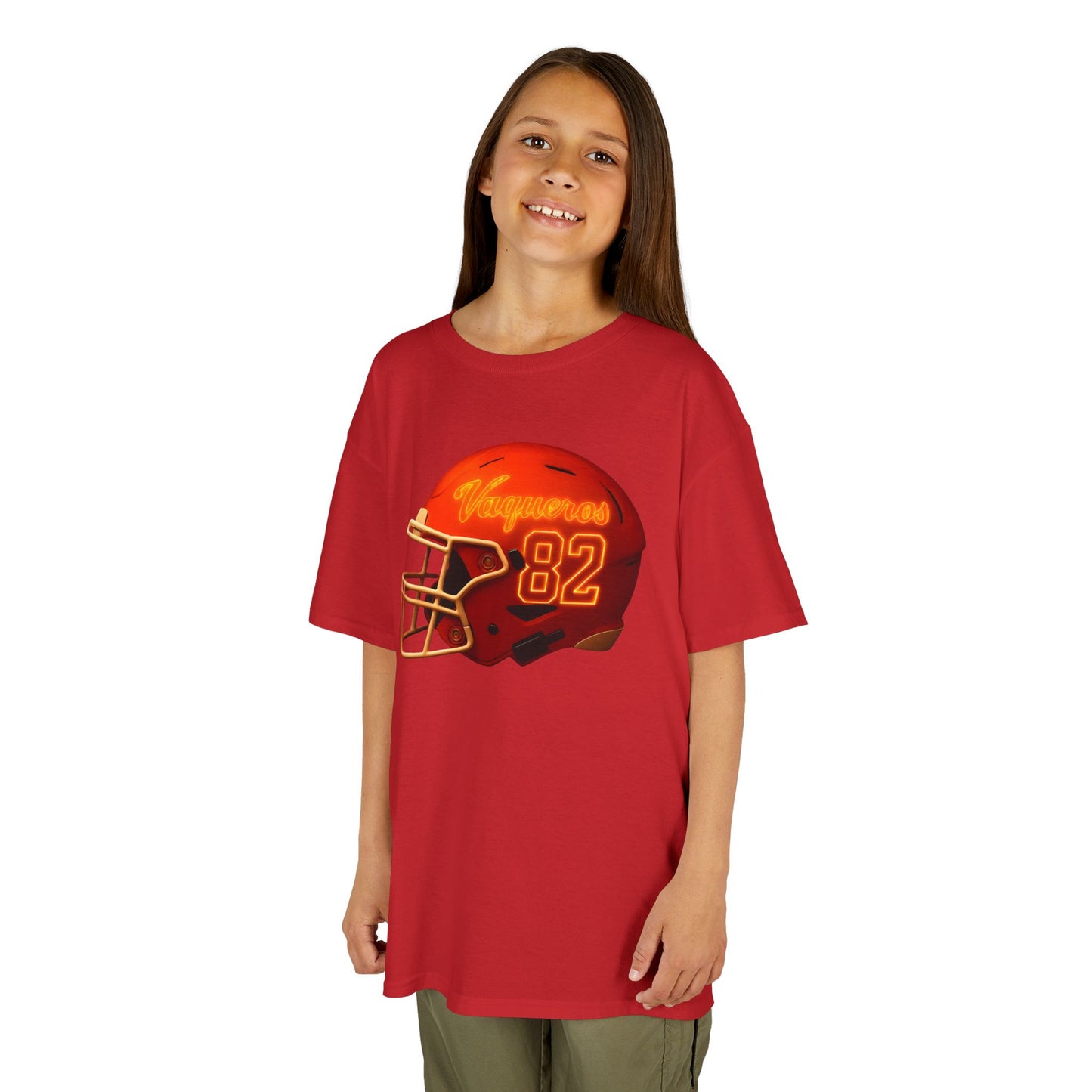 #82 UTRGV Football Helmet Kids Unisex