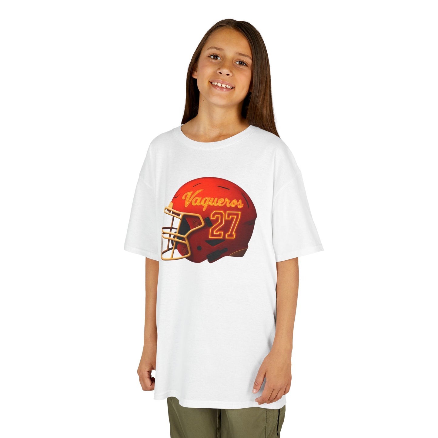 #27 UTRGV Football Helmet Kids Unisex