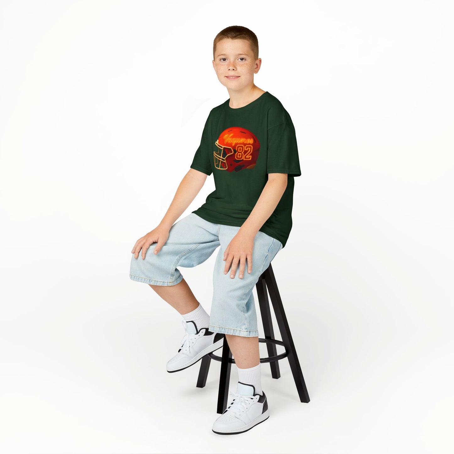 #82 UTRGV Football Helmet Kids Unisex