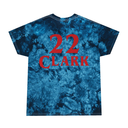Indiana Fever Caitlyn Clark Front & Back Stranger Things Unisex Tie-Dye Tee